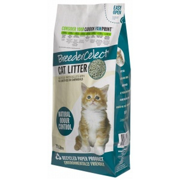 Breeder Celect Paper Cat Litter 30L The Pet Centre