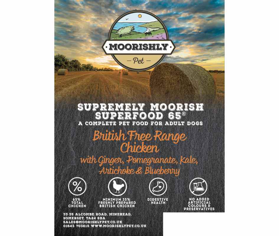 Supremely Moorish SUPERFOOD 65 ADULT Dog Food with British Chicken